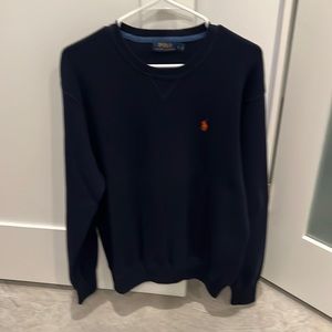 Polo Ralph Lauren - Men’s Sz. L Navy Wool Sweater